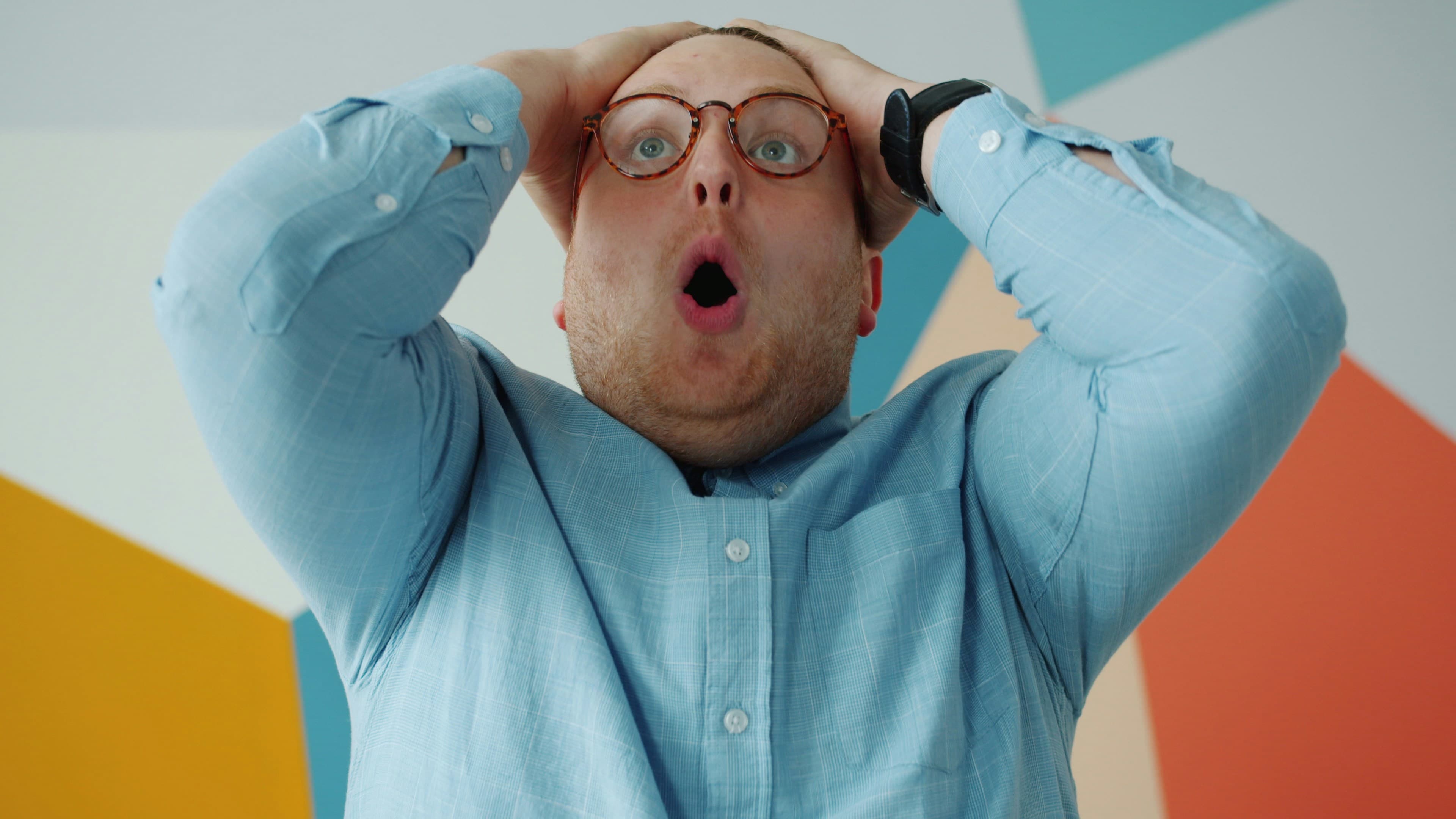 Surprised reaction meme template